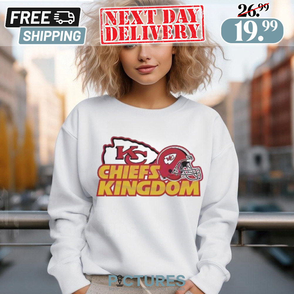 Kansas City KC Chiefs Kingdom Football Helmet Shirt
