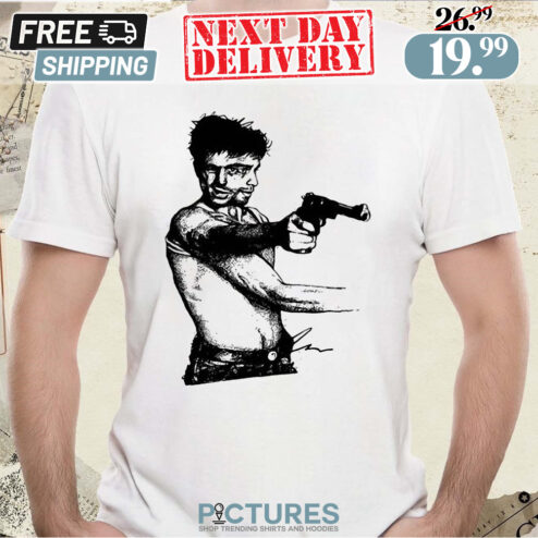 Robert De Niro Holding A Gun Taxi Driver Shirt