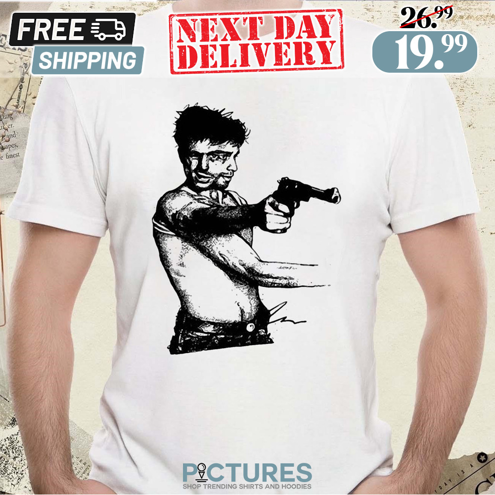 Robert De Niro Holding A Gun Taxi Driver Shirt