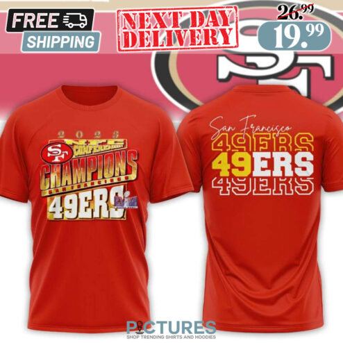 SF San Francisco 49ers NFC Champions Super Bowl 2024 Shirt