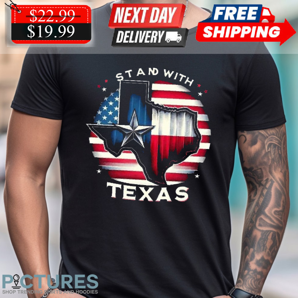 Greg Abbott Stand With Texas US Flag Shirt