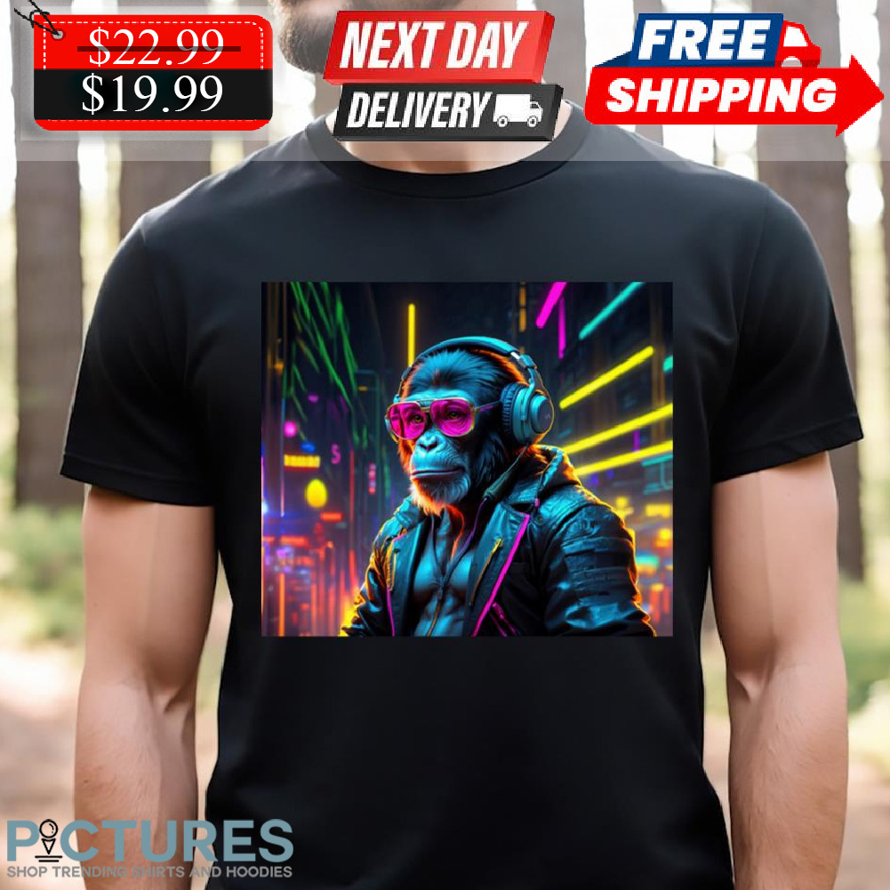 Monkey Music Cyberpunk Ape Shirt