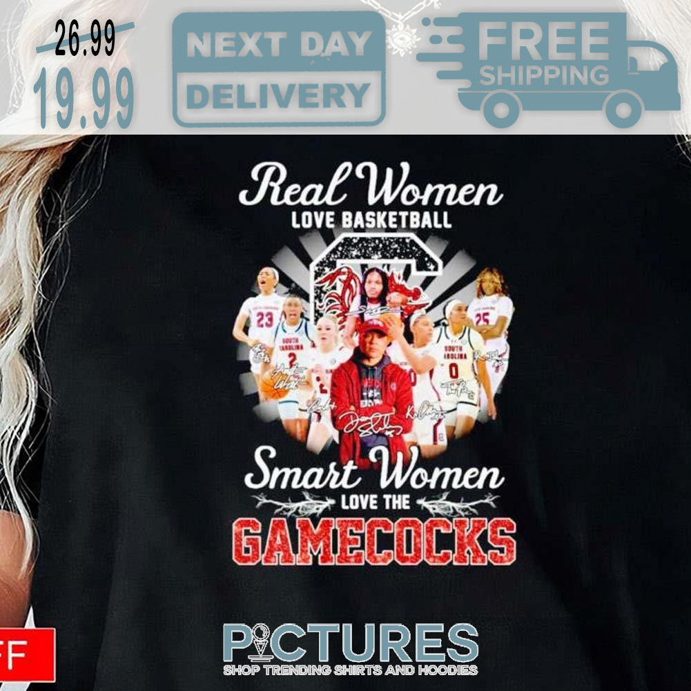 Real Women Love Basketball Smart Women Love Sc Gamecocks Women s Basketball Shirt