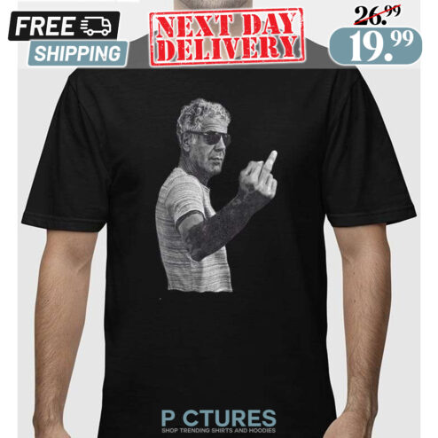 Anthony Bourdain Middle Finger Shirt