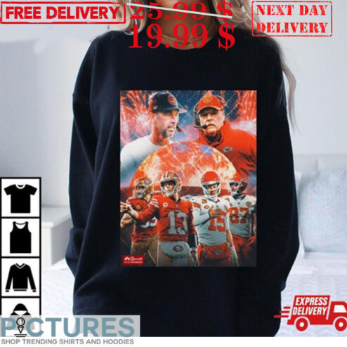 Kansas City Chiefs And San Francisco 49ers Will Head To Head In Super Bowl Lviii Shirt