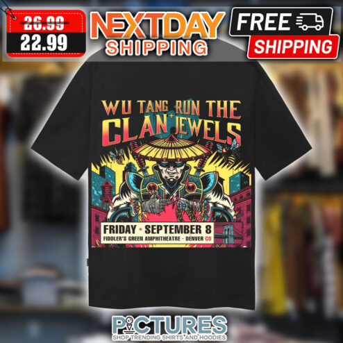 Wu Tang Run The Clan Jewels Friday September 8 Fiddler's Green Amphitheatre Denver CO shirt