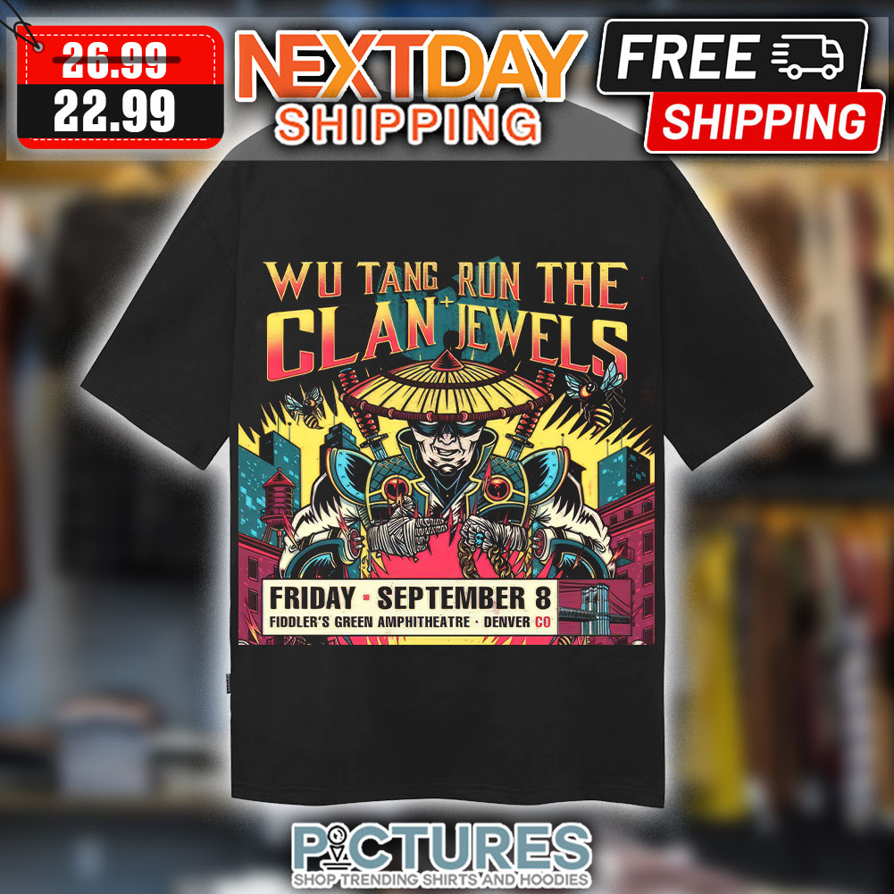 Wu Tang Run The Clan Jewels Friday September 8 Fiddler's Green Amphitheatre Denver CO shirt