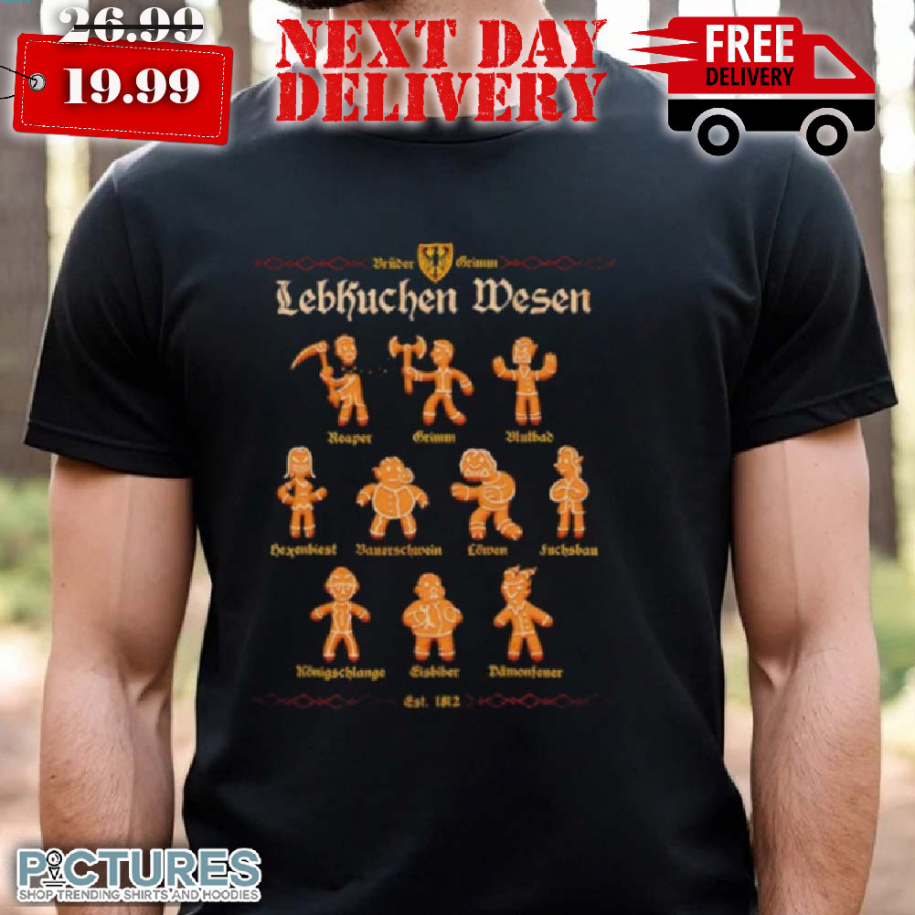 Grimm Gingerbread Lebkuchen Wesen shirt