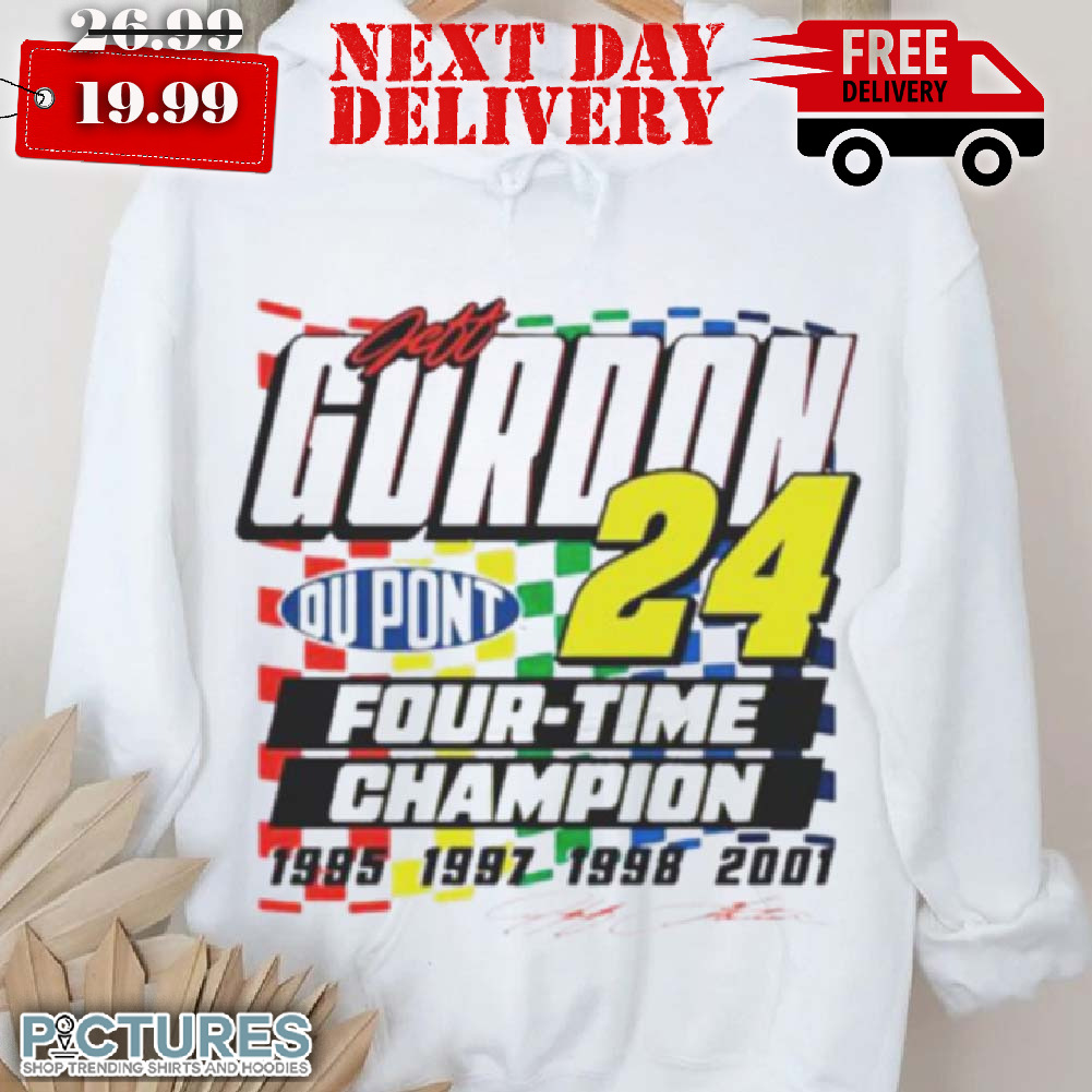 Jeff Gordon Dupont Four Time Champion Shirt