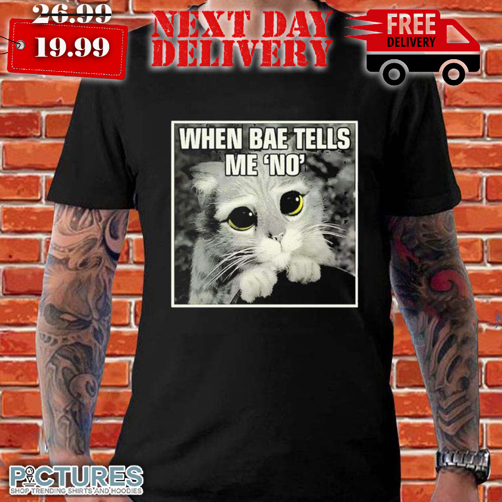 Kohls When Bae Tells Me No Meme Shirt