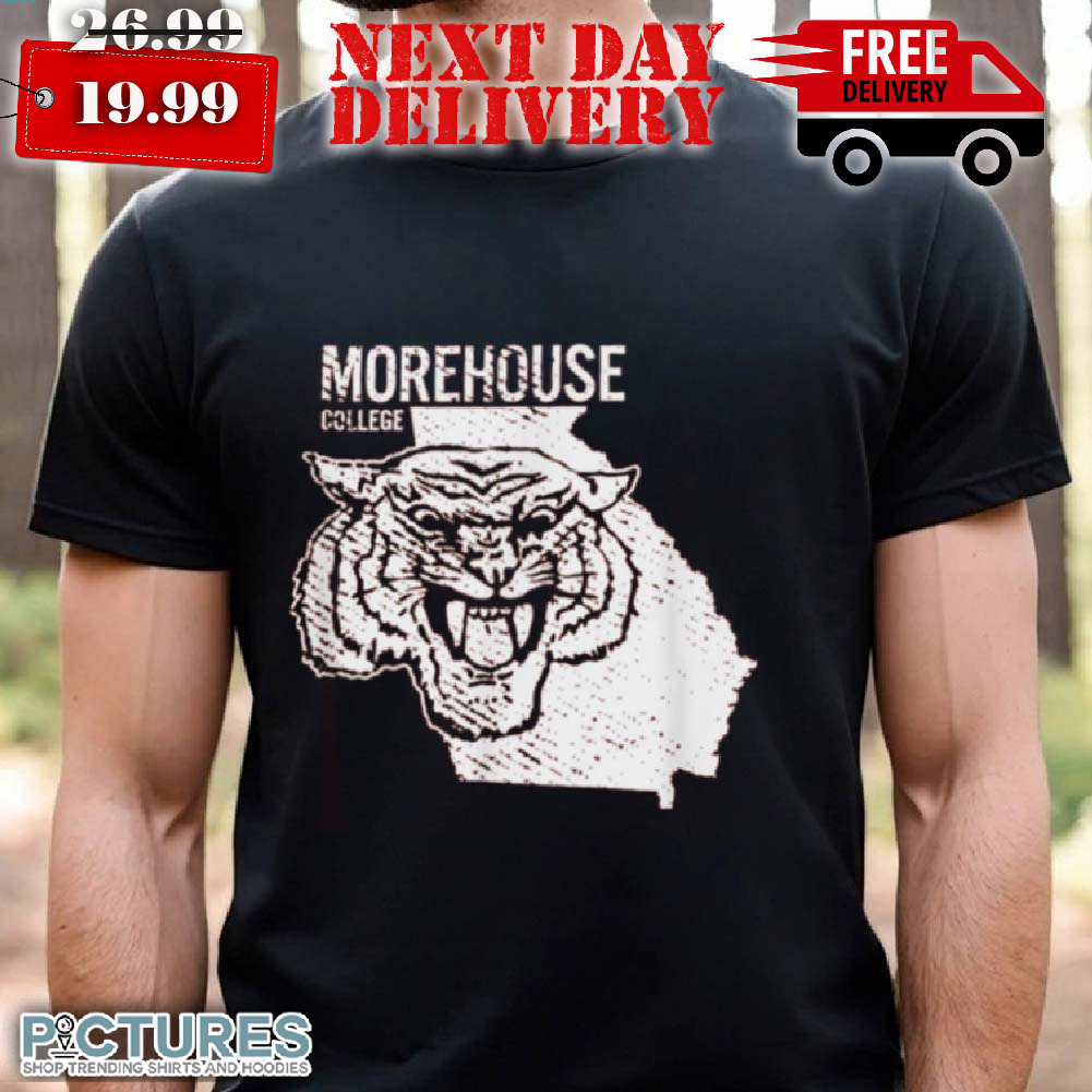 Morehouse College Maroon Tigers State Shape shirt