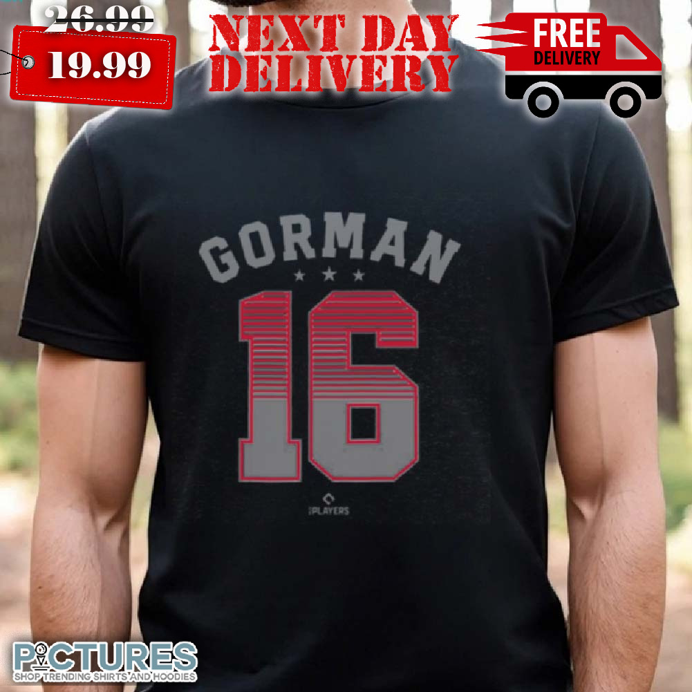 Nolan Gorman 16 St Louis MLBPA Shirt