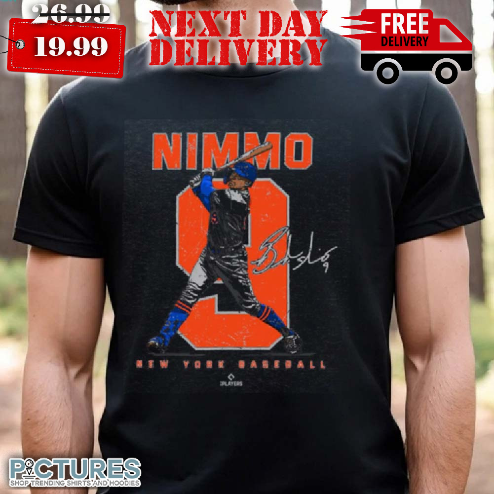 Number and Portrait Brandon Nimmo New York MLBPA Shirt