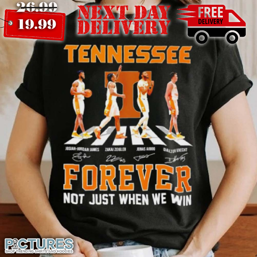 Tennessee Men's Basketball Abbey Road Forever Not Just When We Win Shirt