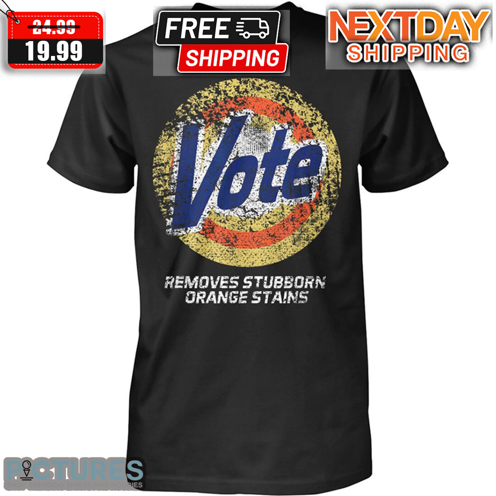 Vote Removes Stubborn Orange Stains Shirt