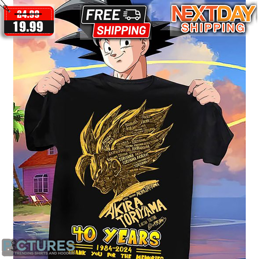 Dragon Ball 40 Years Akira Toriyama 1984-2024 Shirt