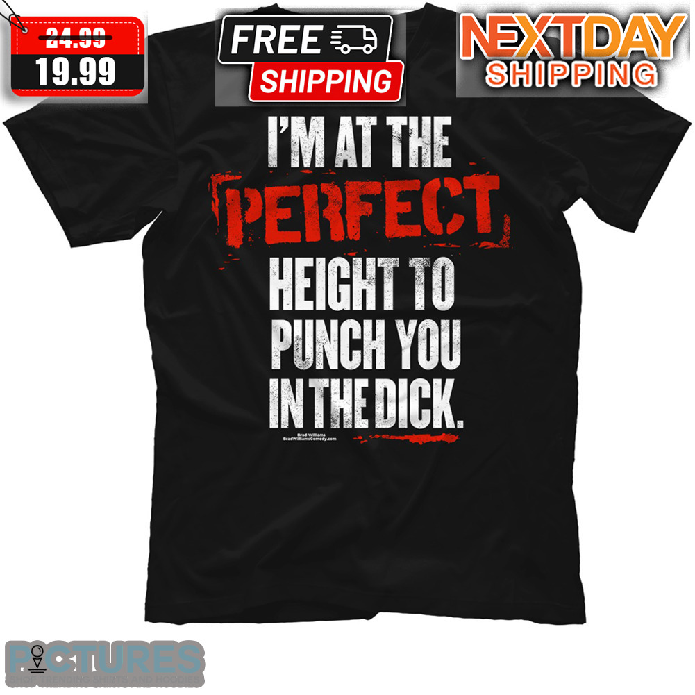 I'm At The Perfect Height To Punch You The Dick Shirt
