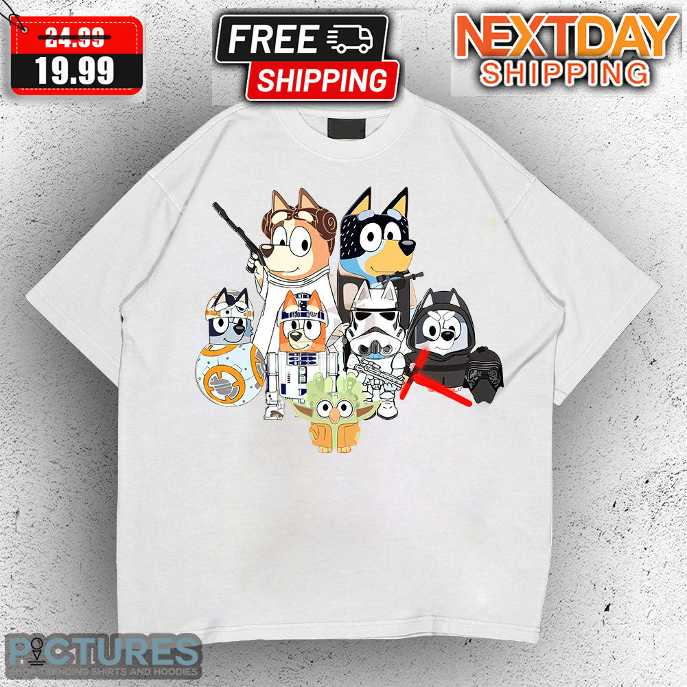 Bluey Characters Star World Cosplay Shirt