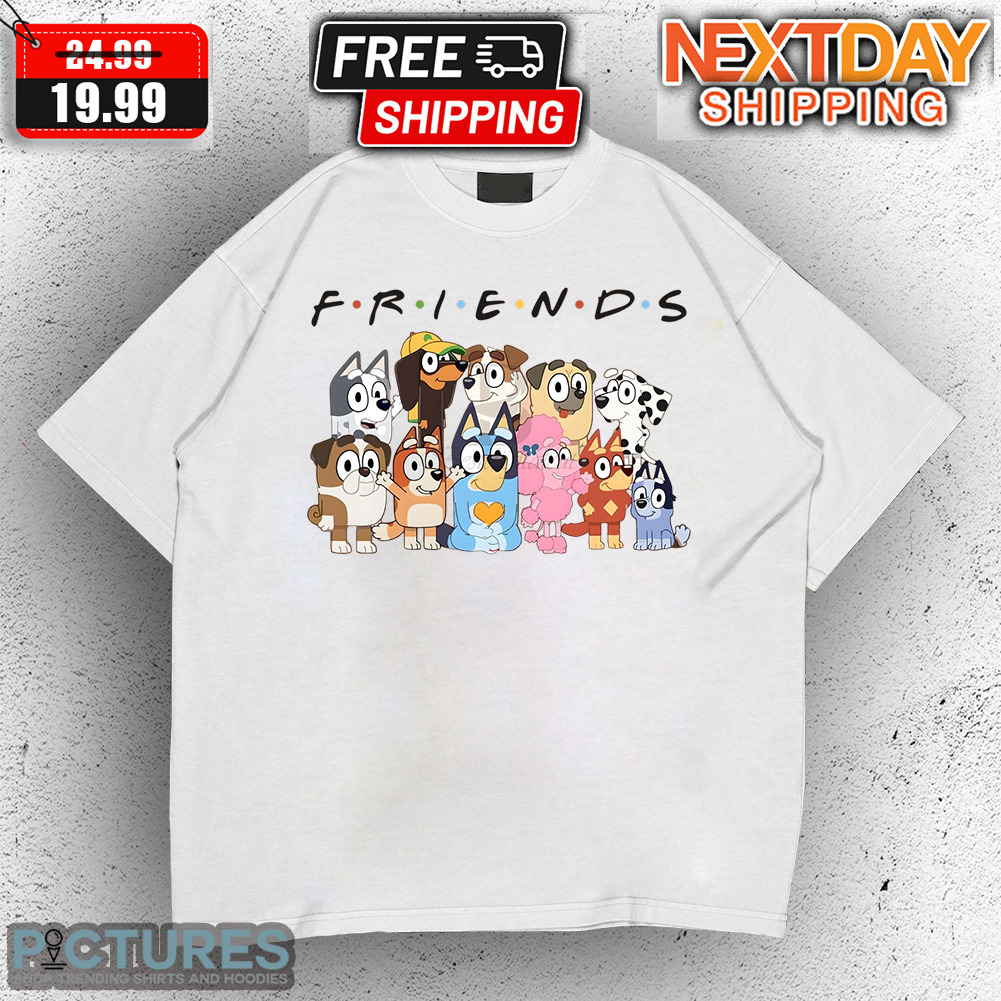 Bluey Friends Cartoon Characters Shirt