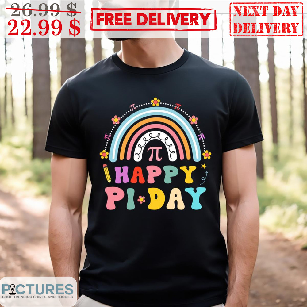 Happy Pi Day Rainbow Math Shirt