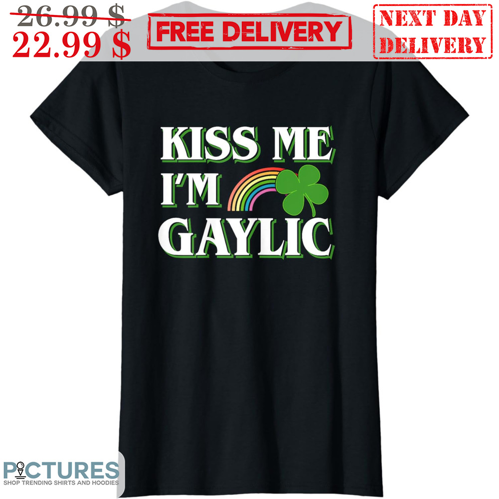 Kiss Me I'm Gaylic Rainbow St Patrick's Day Shirt
