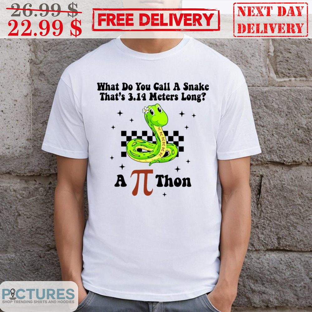 Pi Day What Do You Call A Snake That's 3.14 Meters Long A Pi Thon Shirt