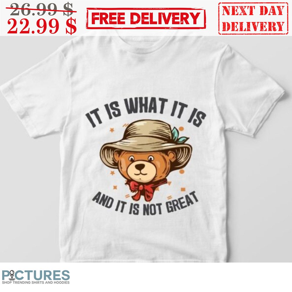 Bear It Is What It Is and It Is Not Great Shirt