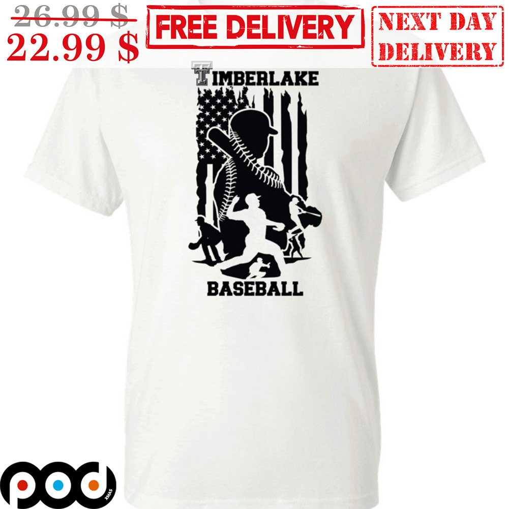 Timberlake Baseball American Flag Shirt