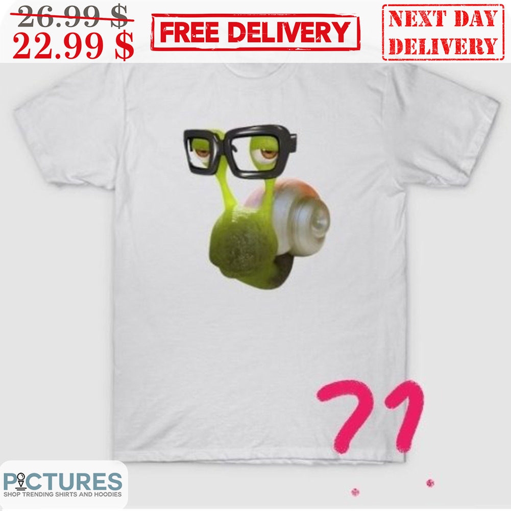 A Snail With Glasses Shirt