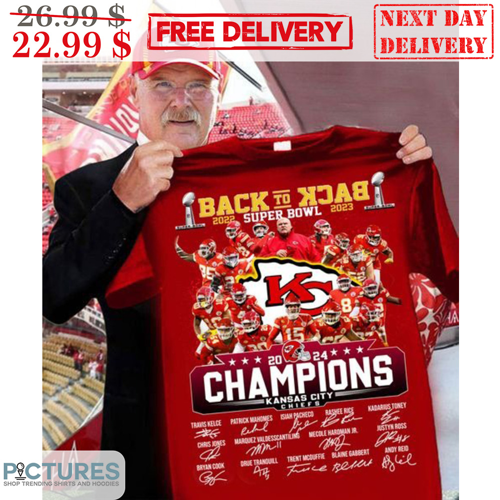 Back To Back Super Bowl 2022 2023 Champions Kansas City Chiefs Signature Shirt