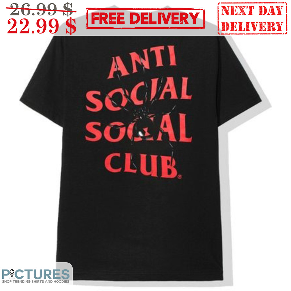 Black Spider Anti Social Club Shirt