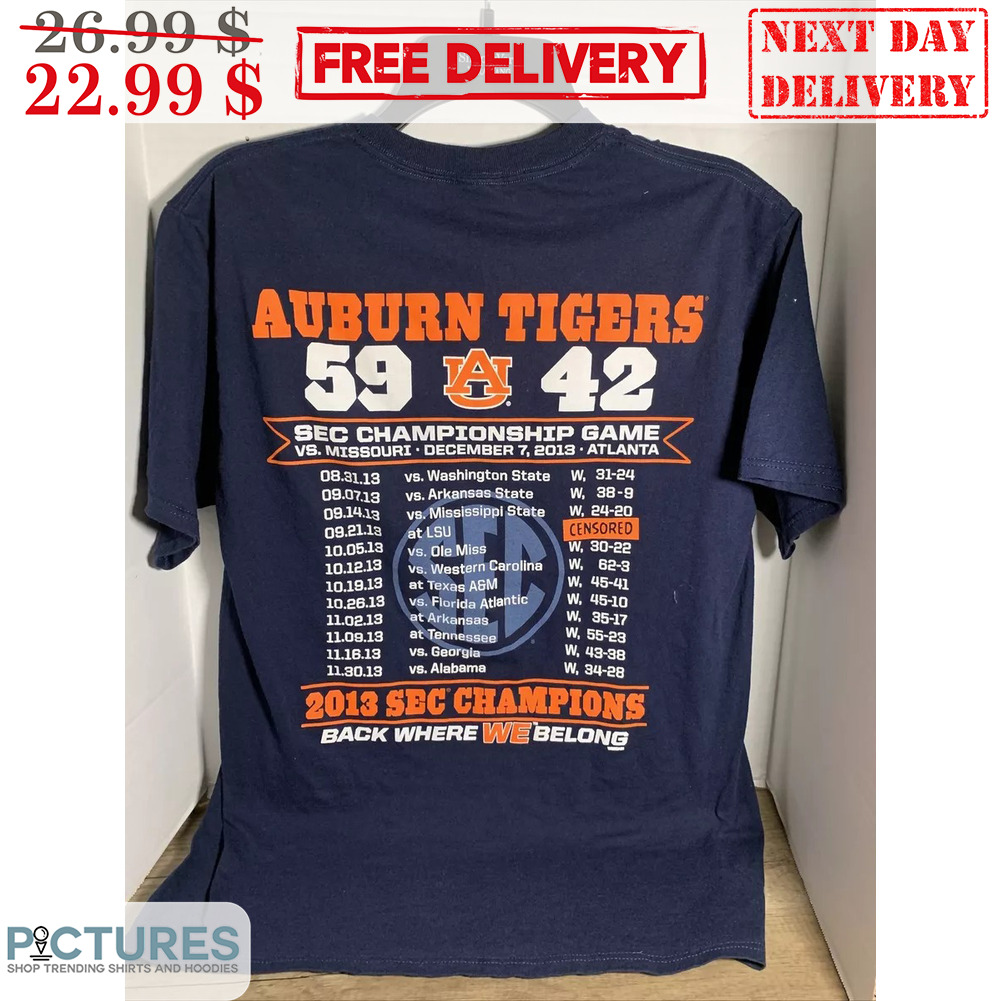 Auburn Tigers Sec Championship Game Vs Missouri 2013 Shirt