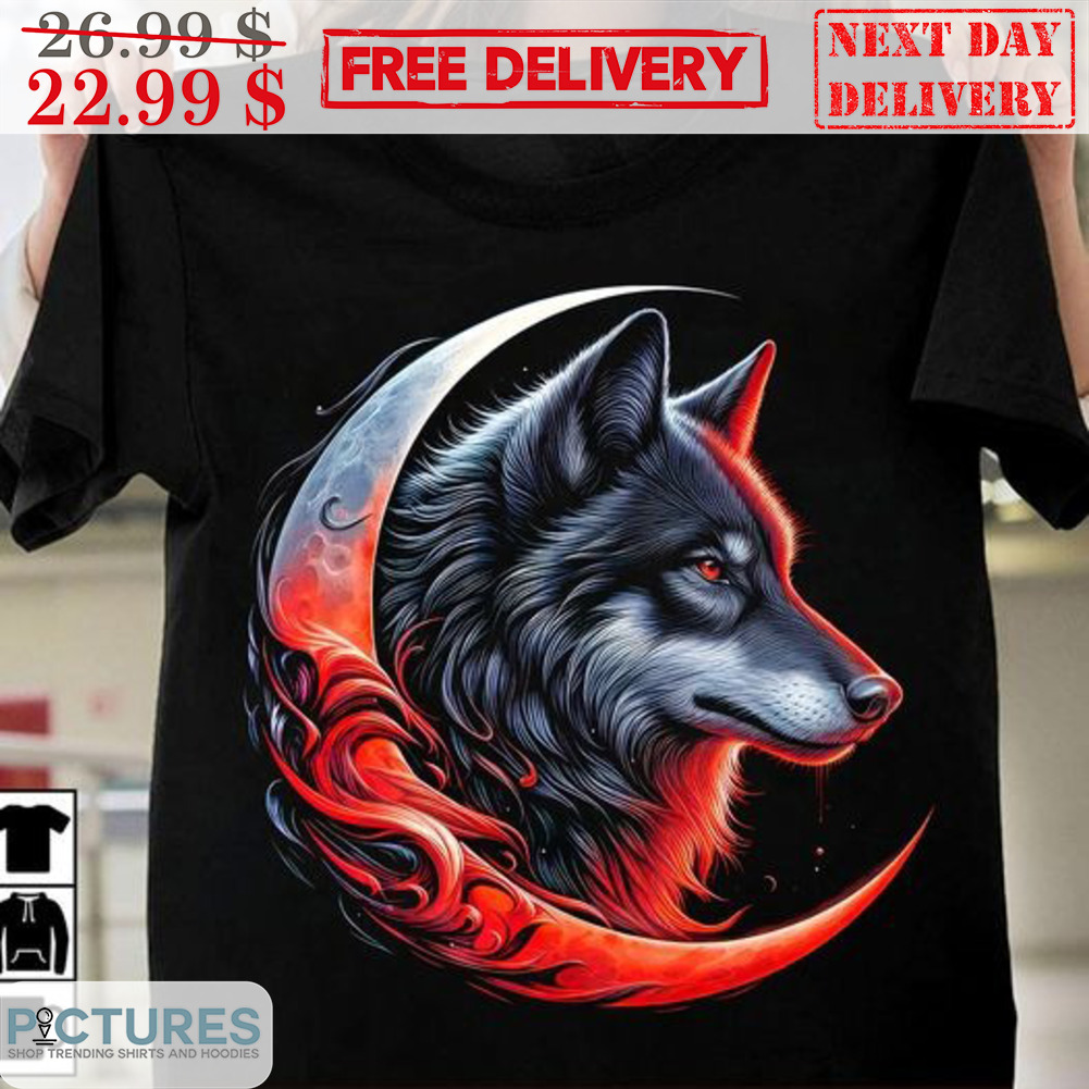 Crescent Moon Wolf Shirt