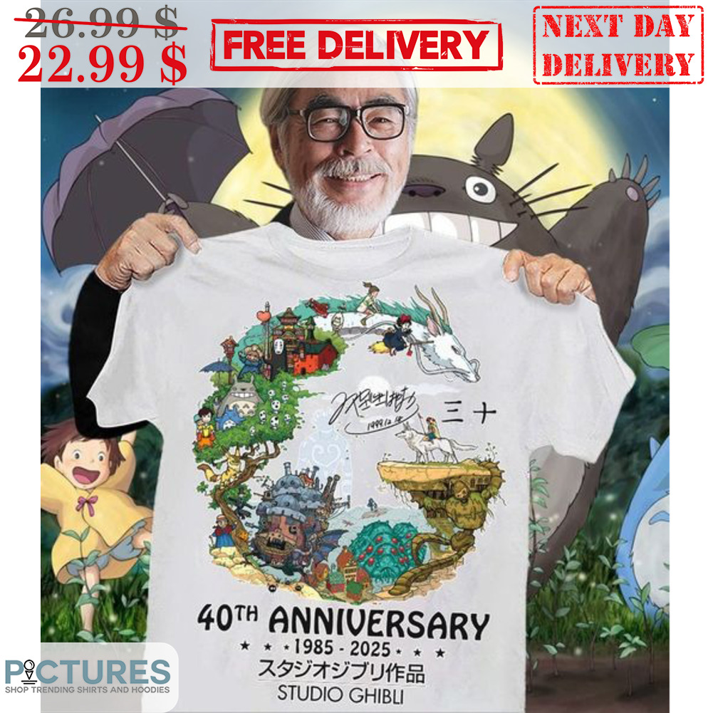 40th Anniversary 1985-2025 Stuido Ghibli Shirt