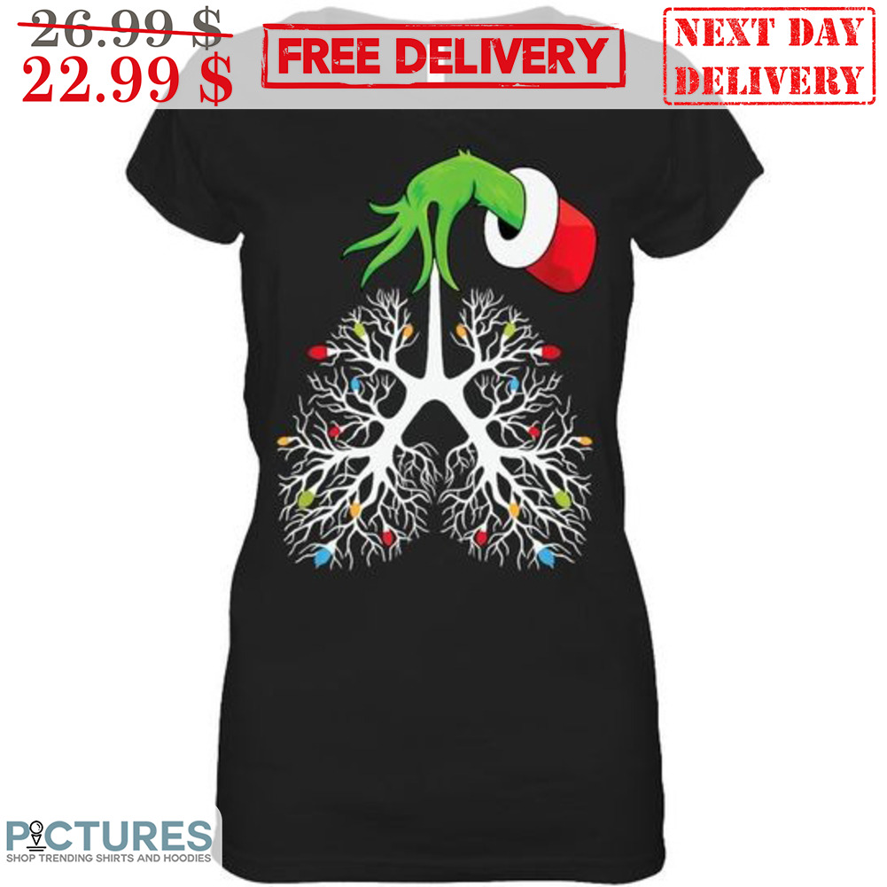 Grinch Hand Lung Light Christmas Shirt