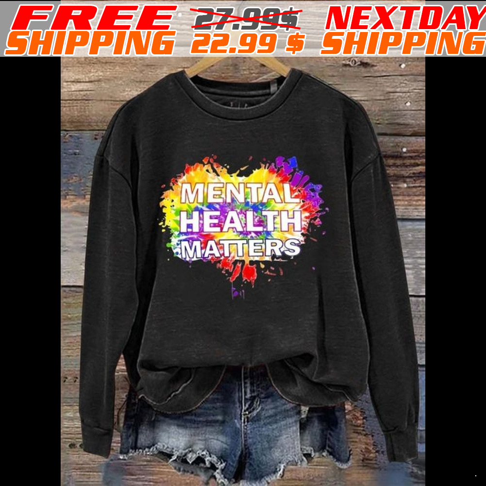 Heart Mental Health Matters Colorful Shirt