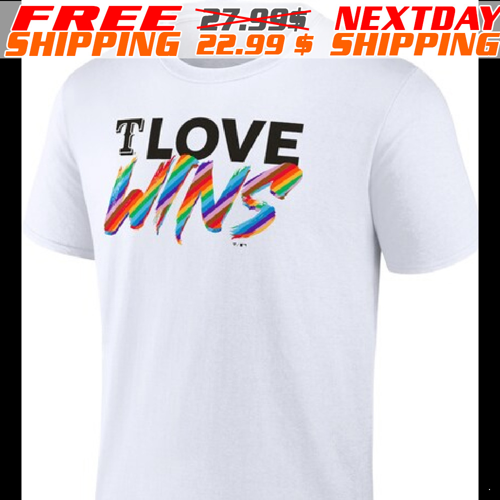 Fanatics Branded Texas Rangers White Love Wins Shirt
