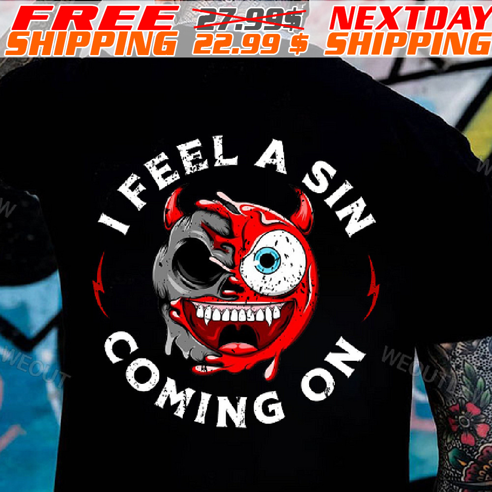 Skull I Feel A Sin Coming On Shirt