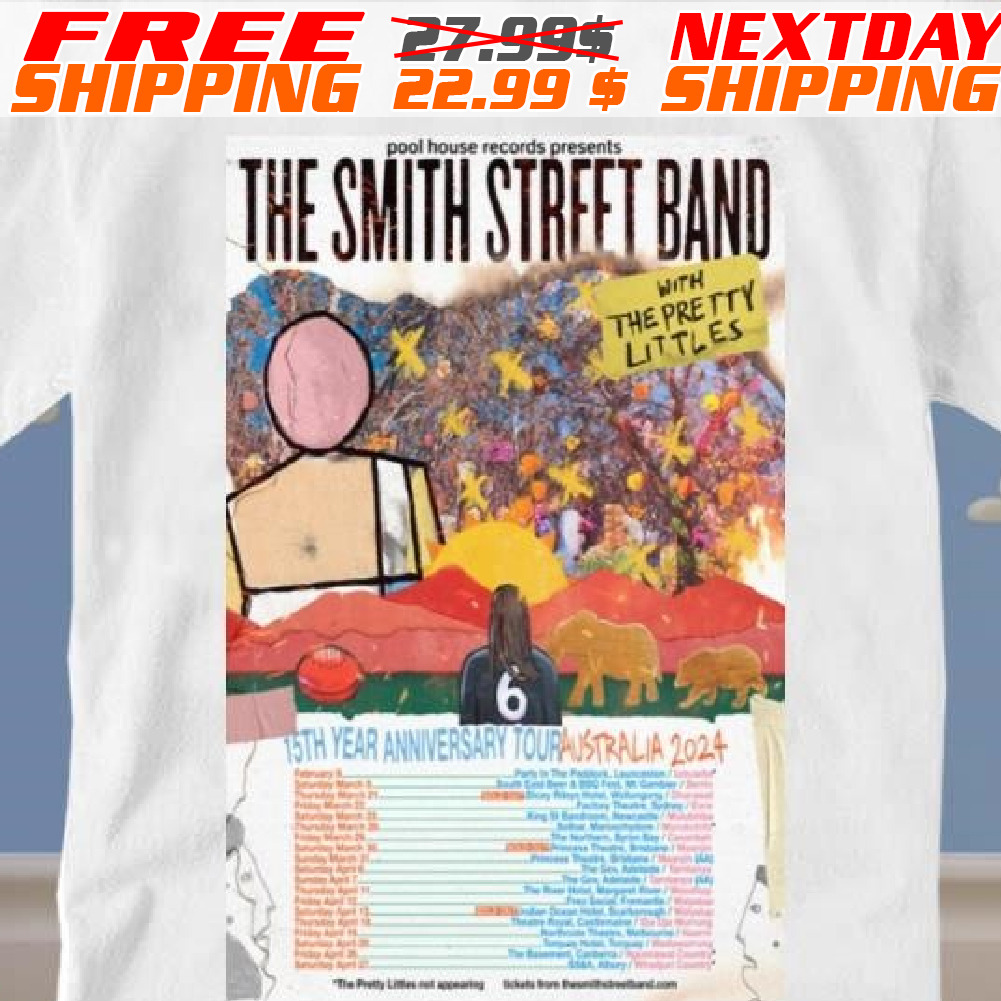 The Smith Street Band Australia, 15 Year Anniversary Tour Shirt