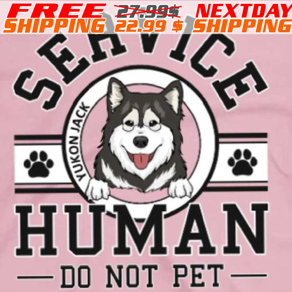 Dog Paw Service Human Do Not pet Shirt