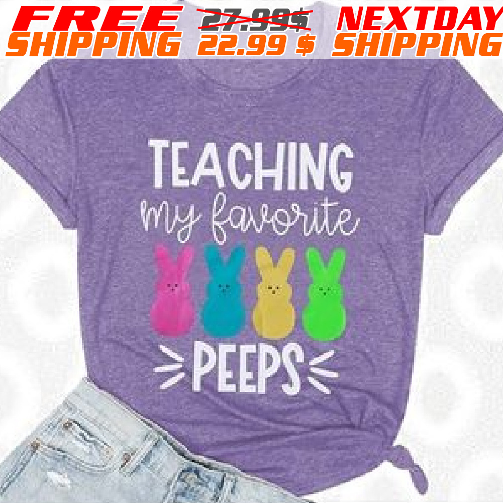 Rabbit Teaching Myfavorite Peeps EST Shirt