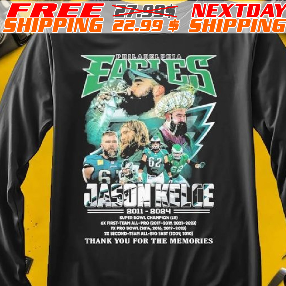 Philadelphia Eagles Jason Kelce Thank You For The Memories 13 Seasons Shirt