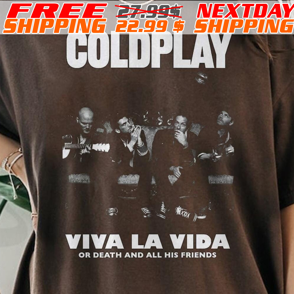 Viva La Diva Coldplay Black And White Art Shirt