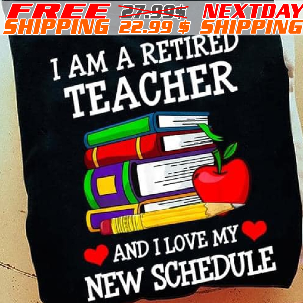 Book Apple Retired But Forever A Teacher At Heart Shirt