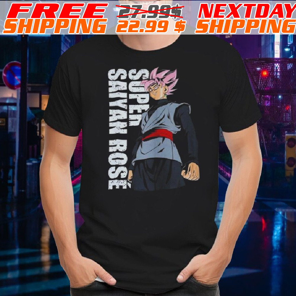 Rare Dragon Ball Super Saiyan Rose Goku Shirt