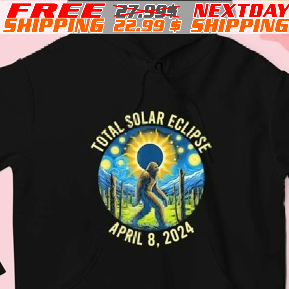 Bigfoot total solar eclipse April 8 shirt