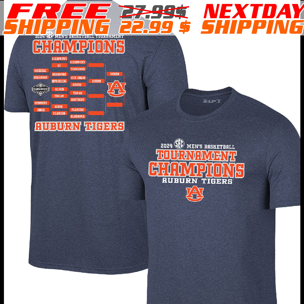 Auburn Tigers Original Retro Brand 2024 SEC Men's Basketball Conference Tournament Shirt Auburn Tigers Original Retro Brand 2024 SEC Men's Basketball Conference Tournament Shirt