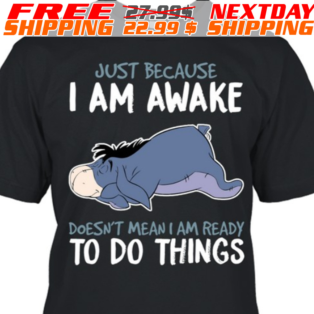 Eeyore Just Because I Am Awake Doesn't Mean I Am Ready To Do Things Shirt