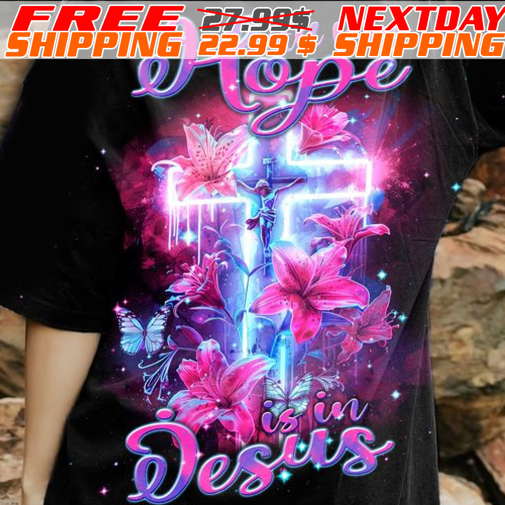 Cross Flower All My Hope Is In Jesus Shirt