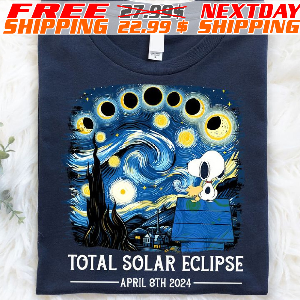 Snoopy Total Solar Eclipse April 8th 2024 Shirt